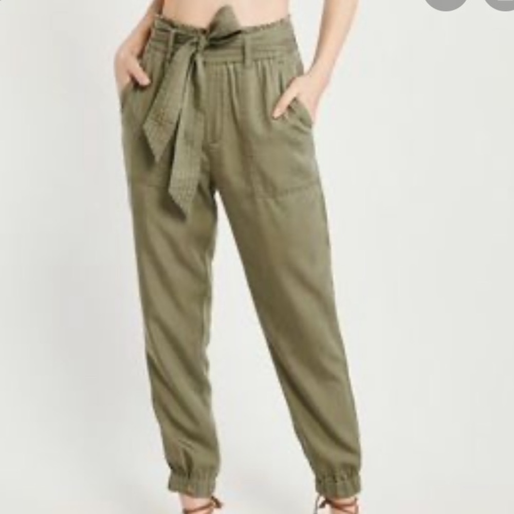Black Belted Drapey Joggers M